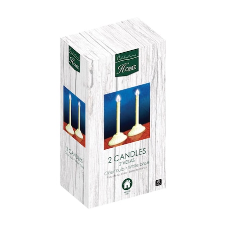 Celebrations Celebrations White Candle, PK2 1502-71